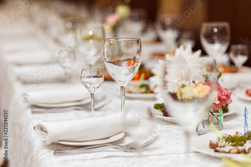 Served for a banquet table