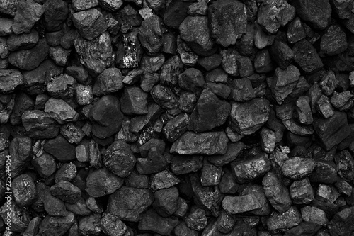 A heap of black natural coal background