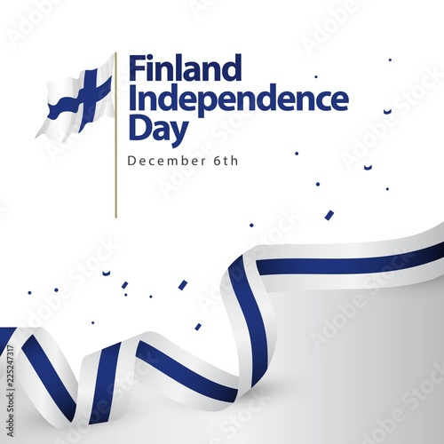 Finland Independence Day Vector Template Design Illustration