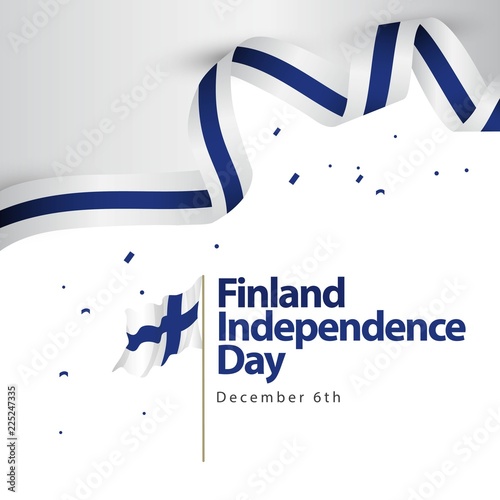 Finland Independence Day Vector Template Design Illustration