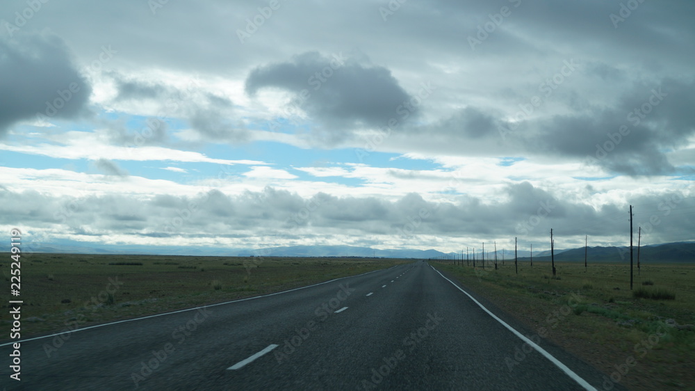 Fototapeta premium Дорога Кош-Агач - Ташанта