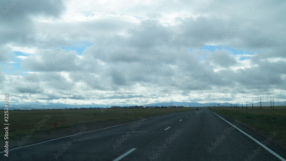 Fototapeta premium Дорога Кош-Агач - Ташанта