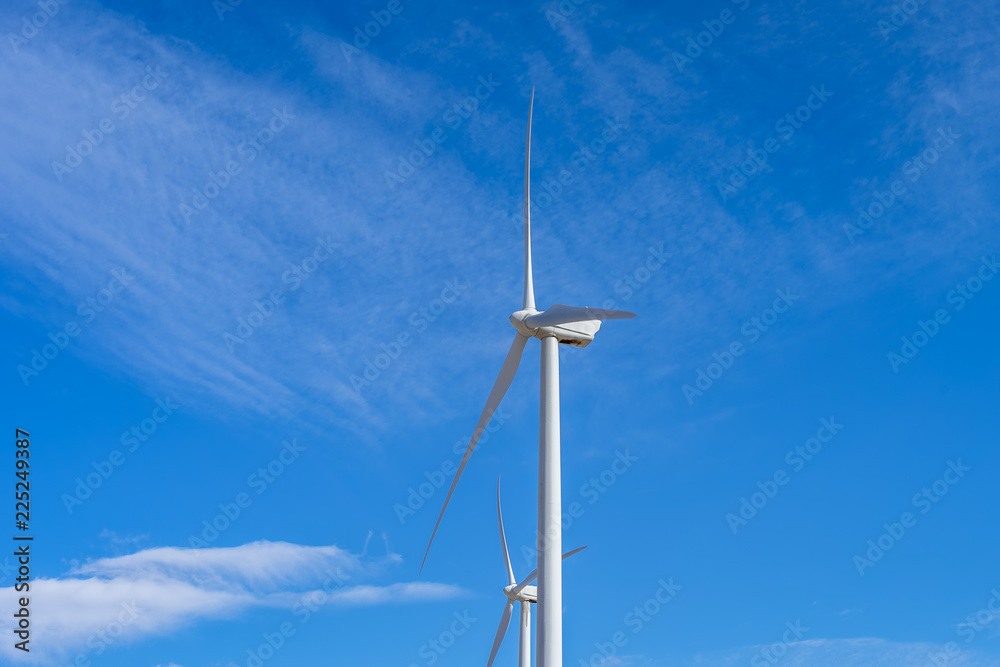 Wind Turbine at Wind Farm in California Desert Wind Turbine at Wind Farm in California Desert