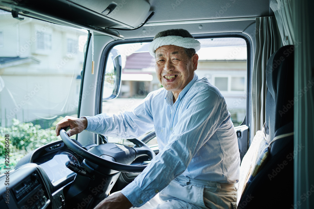 Portrait of senior man in car Portrait of senior man in car