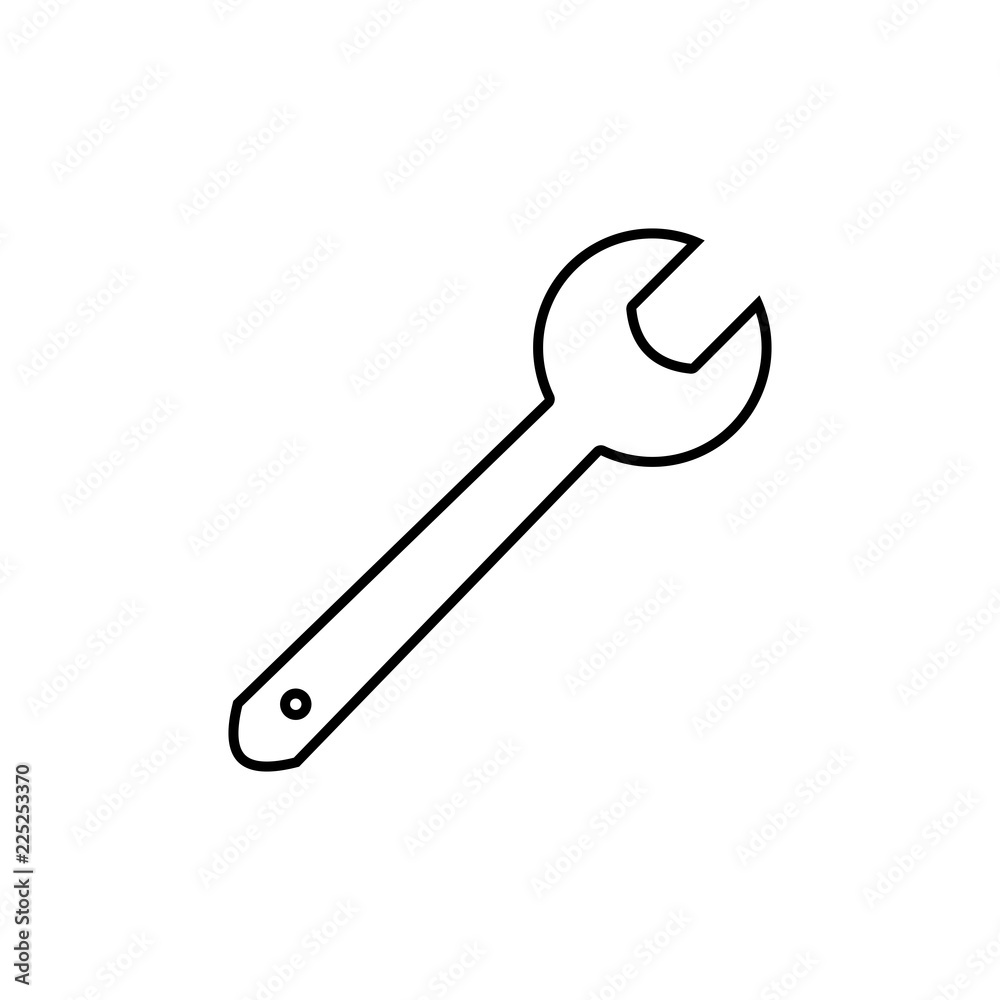 Vector Wrench Icon
