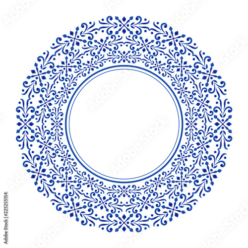 porcelain decorative round