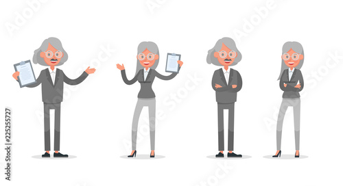 business people poses action character vector design no31 photo