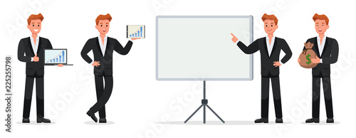 business people vector character design no19