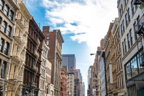Historic buildings along Broadway in SoHo Manhattan, New York City © deberarr