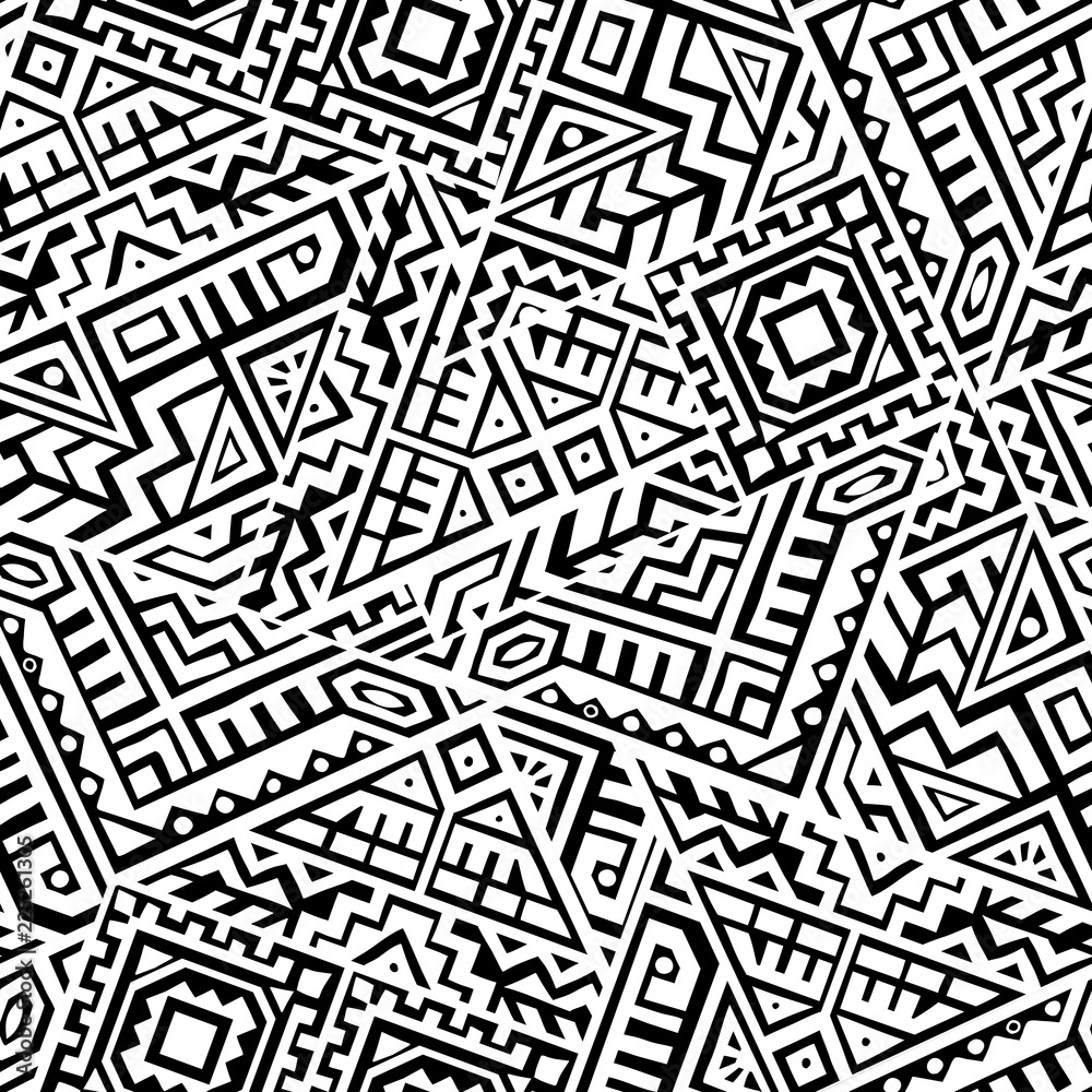 Creative Vector Geometric Seamless Pattern