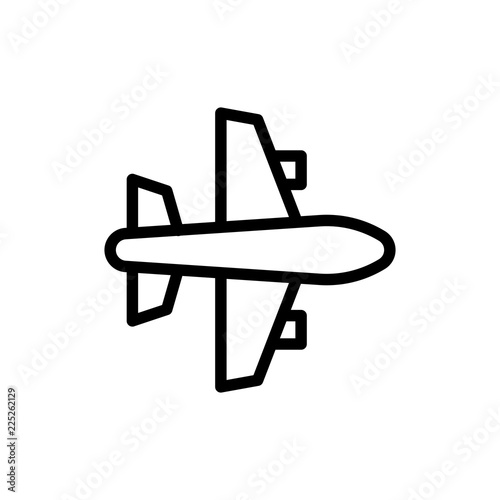 Plane flat icon