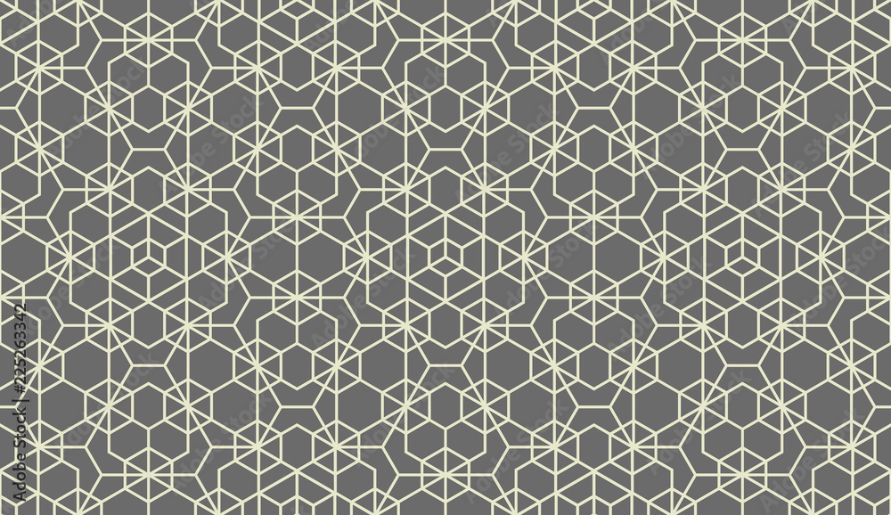 Fototapeta premium The geometric pattern with lines. Seamless vector background. Grey texture. Graphic modern pattern. Simple lattice graphic design