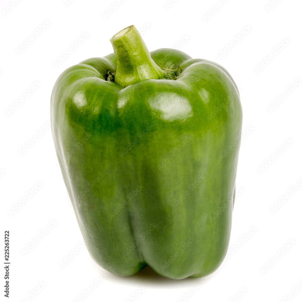green pepper isolated on white background green pepper isolated on white background