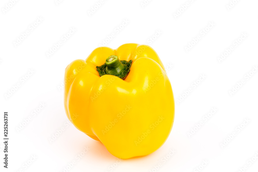 Yellow bell pepper isolated on white background Yellow bell pepper isolated on white background