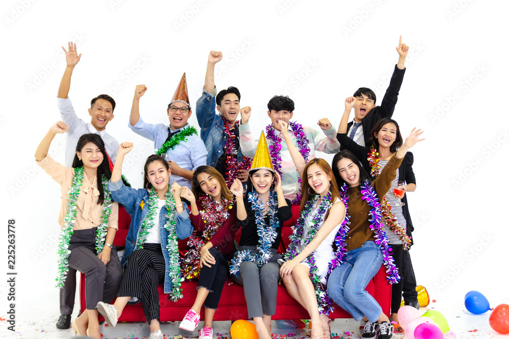 Naklejka premium People group party concept