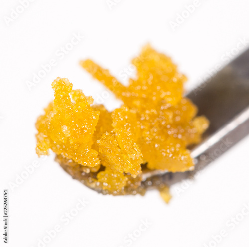 Cannabis Concentrate Sugar Wax on Dab Tool