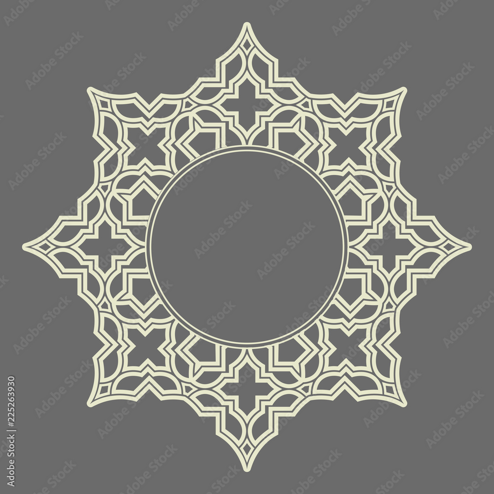 Decorative frame Elegant vector element for design in Eastern style, place for text. Floral grey border. Lace illustration for invitations and greeting cards Decorative frame Elegant vector element for design in Eastern style, place for text. Floral grey border. Lace illustration for invitations and greeting cards