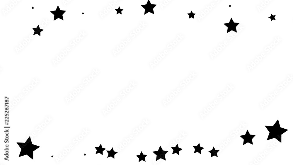 Naklejka premium Abstract Background with Many Random Falling Golden Stars Confetti .