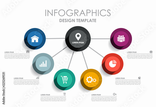 Infographic design template with place for your data. Vector illustration.