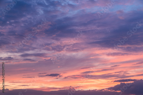 Sunset cloud and sky © leungchopan