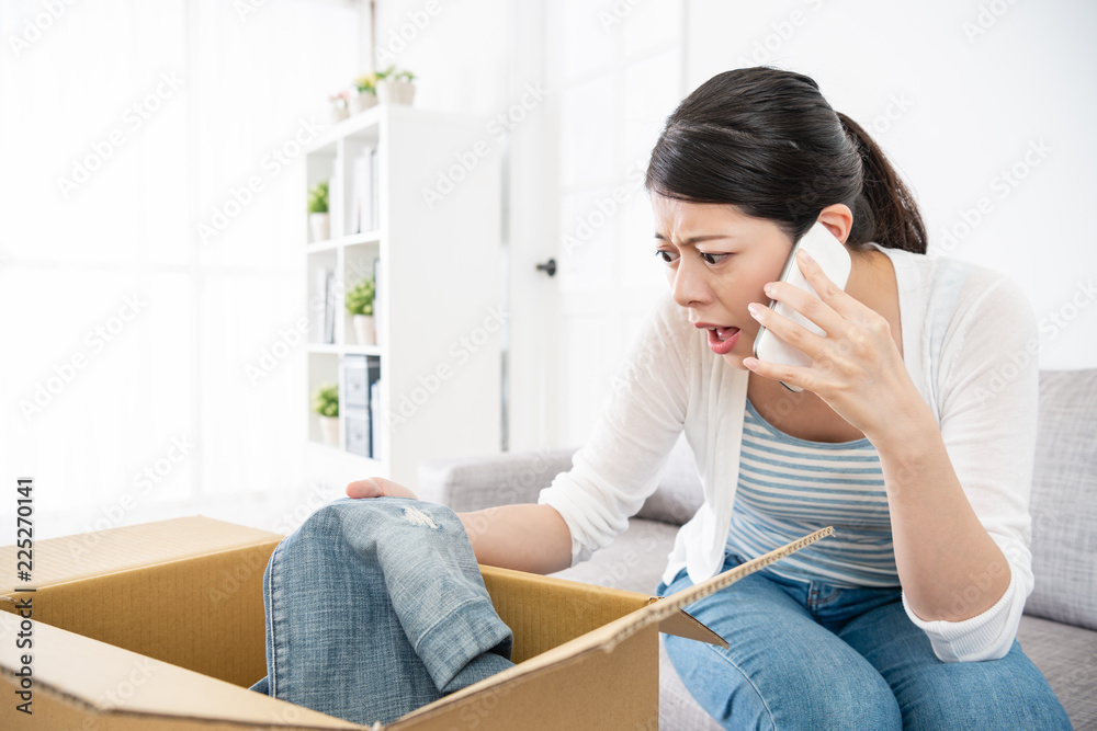 client looking broken jeans and complaining client looking broken jeans and complaining