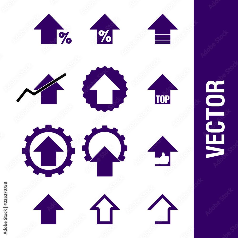up or top Arrow icon set. vector icon. eps 10 up or top Arrow icon set. vector icon. eps 10