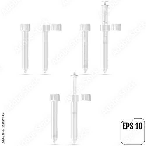 A realistic medical syringe in a special shockproof protective box. Used in extreme situations