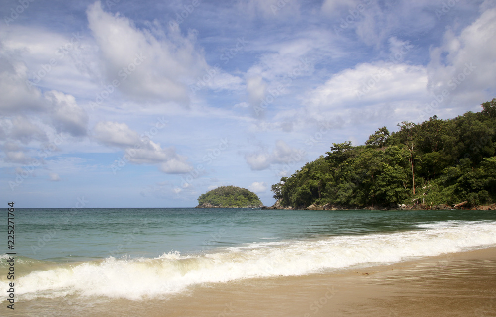 Kata beach and Koh Pu island know also as Crab Island, Phuket, Thailand