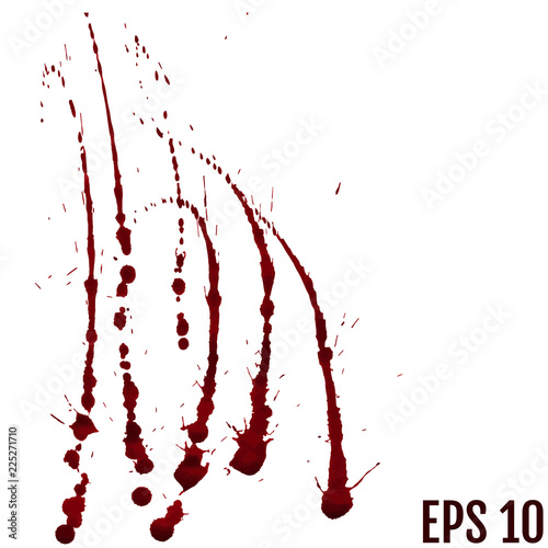 blood drops - criminality and violence - bloody spray
