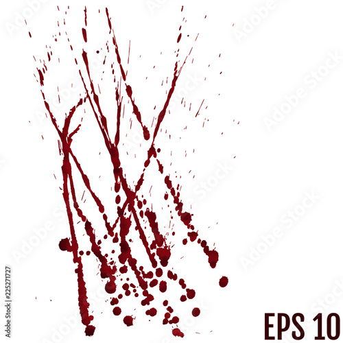 blood drops - criminality and violence - bloody spray
