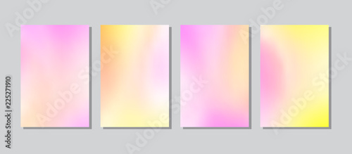 Screen gradient set with modern abstract backgrounds.