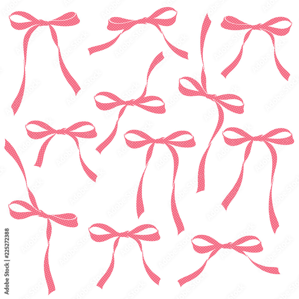 可愛いリボンのイラスト Stock Vector Adobe Stock