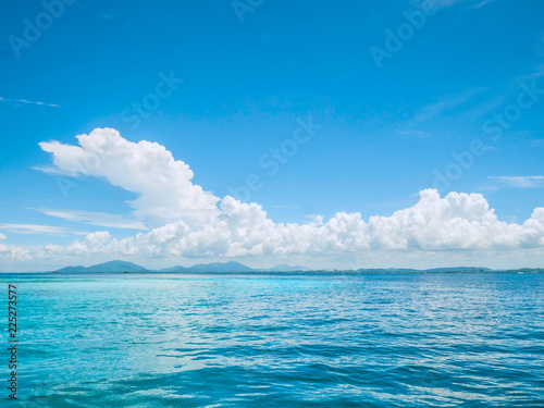 Amazing Idyllic ocean and Beautiful Blue sky in vacation time,Holiday on the beach,Summer concept.Thailand © Sumeth
