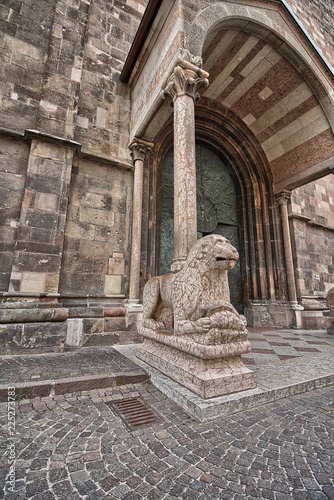 Duomo di Bolzano, leone stiloforo photo