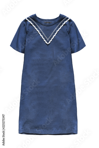 Blue dress isolated