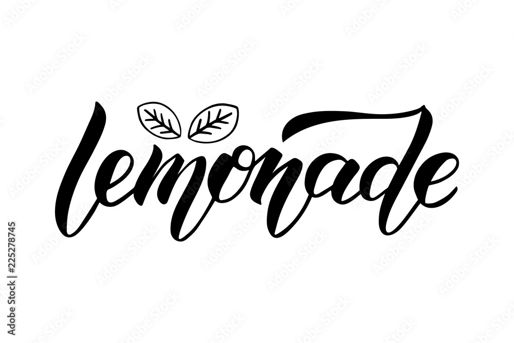 Lemonade hand drawn lettering Lemonade hand drawn lettering