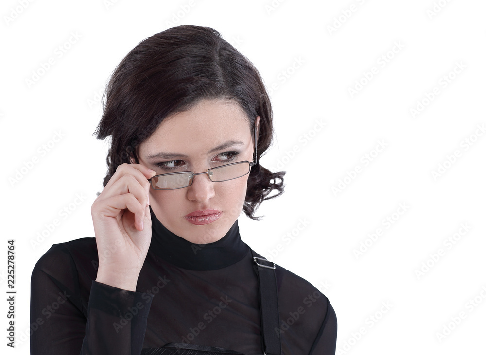 modern young woman.isolated on a white background modern young woman.isolated on a white background