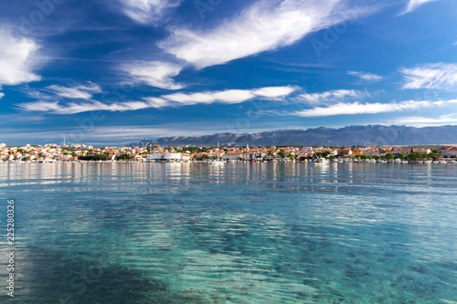 Beautiful Novalja landscape on the island of Pag