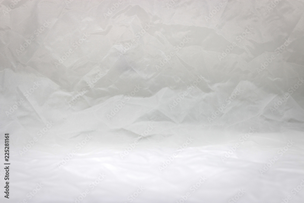 Fototapeta premium Crumpled fabric texture background. Wrinkled cloth material.