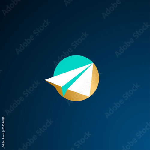 paper plane logo icon