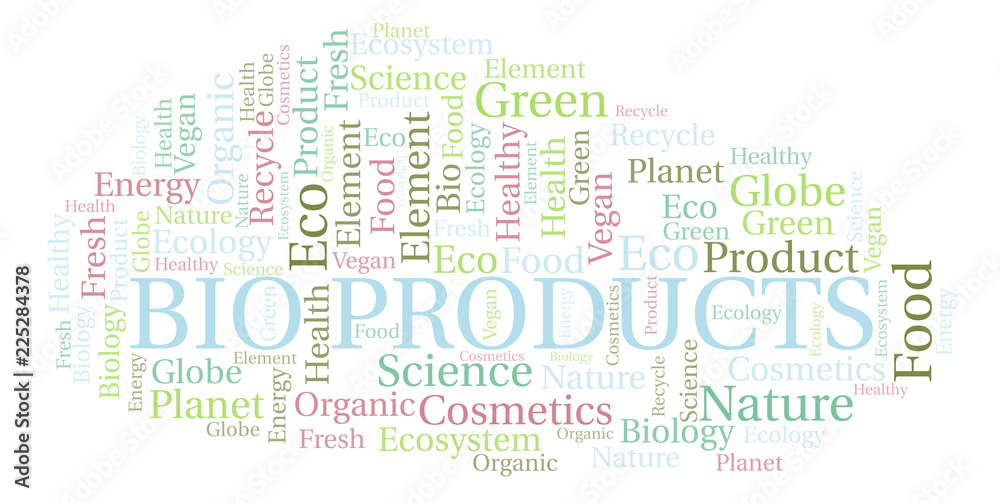 Fototapeta premium Bio Products word cloud.