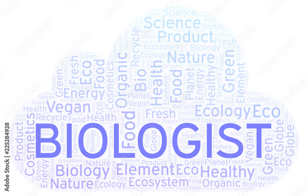 Obraz premium Biologist word cloud.