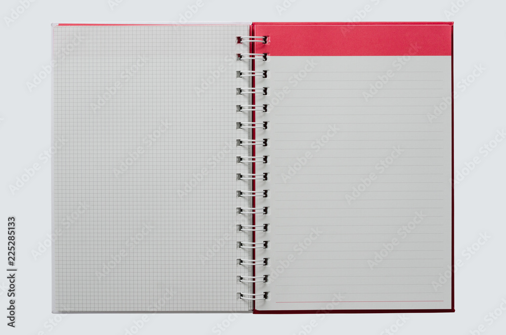 Wirebound Notebook Isolated On White Background. Wirebound Notebook Isolated On White Background.
