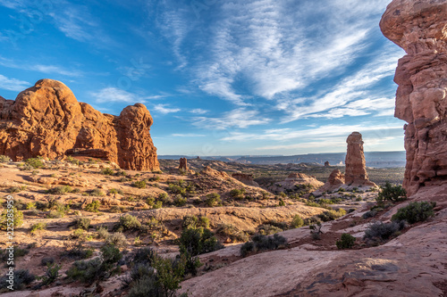 Rock formation at the Garden of Eden area, Arches National Park, Utah