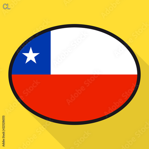 Free Download Chile flag speech bubble, social media communication sign, flat business oval icon. - GFXLoad