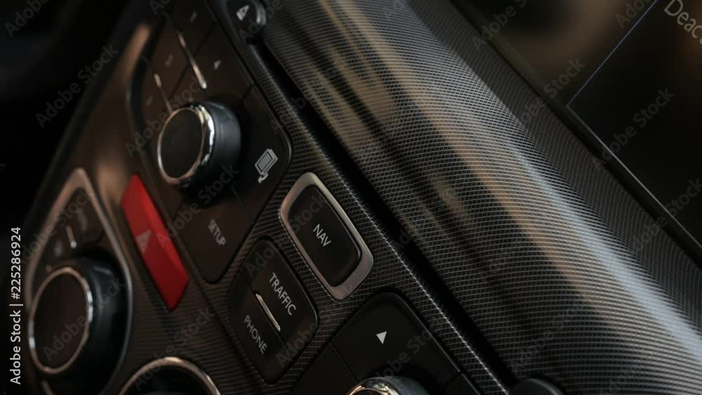 Playing music from compact disc in car slow-mo video