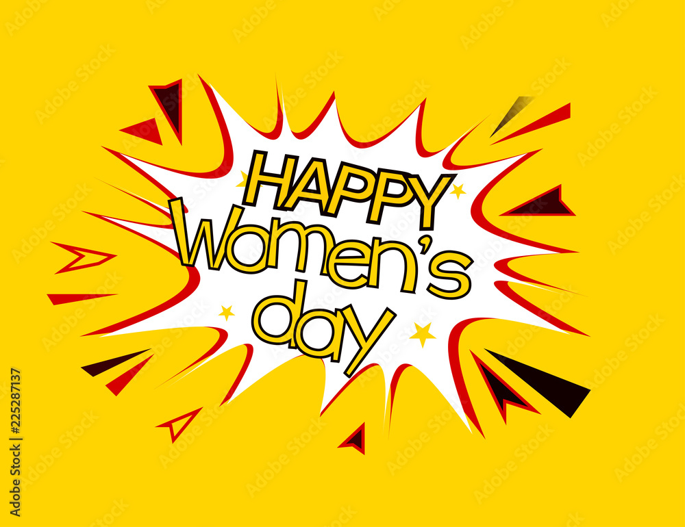 happy women's day pop art happy women's day pop art