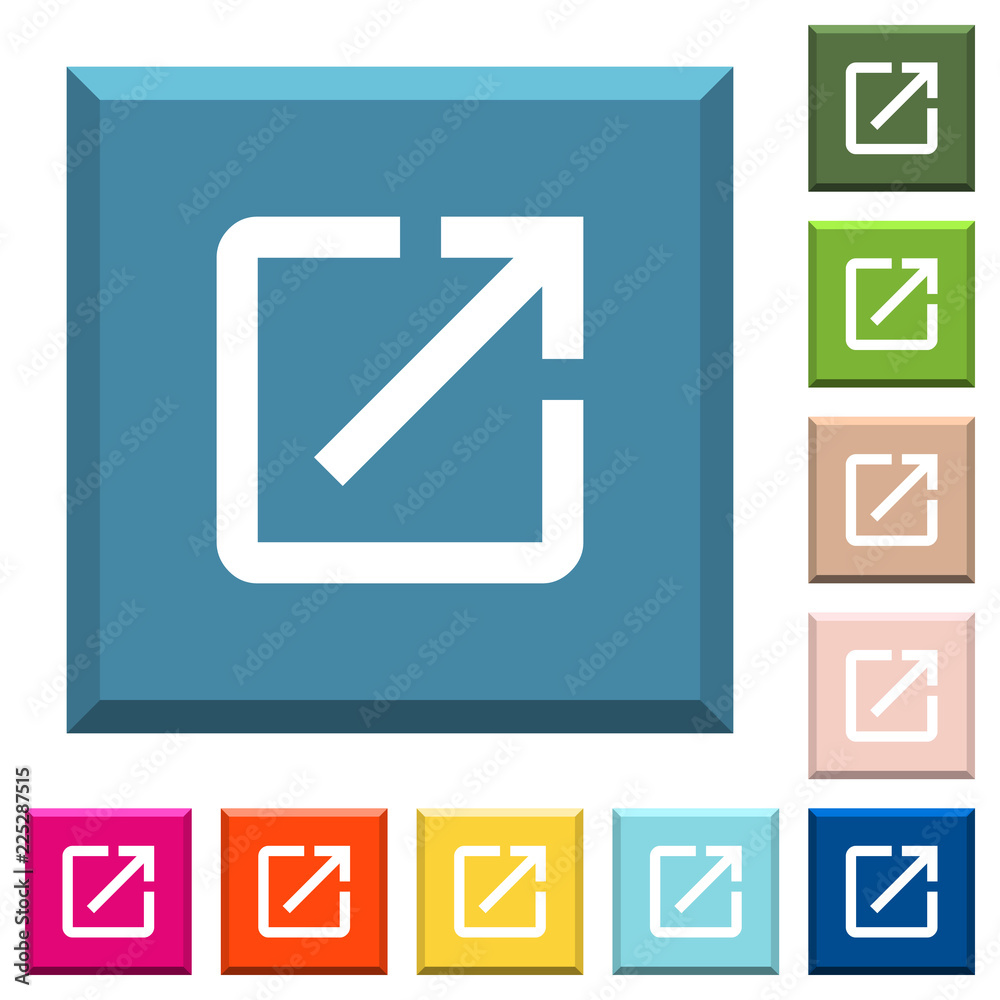 Open in new window white icons on edged square buttons Open in new window white icons on edged square buttons