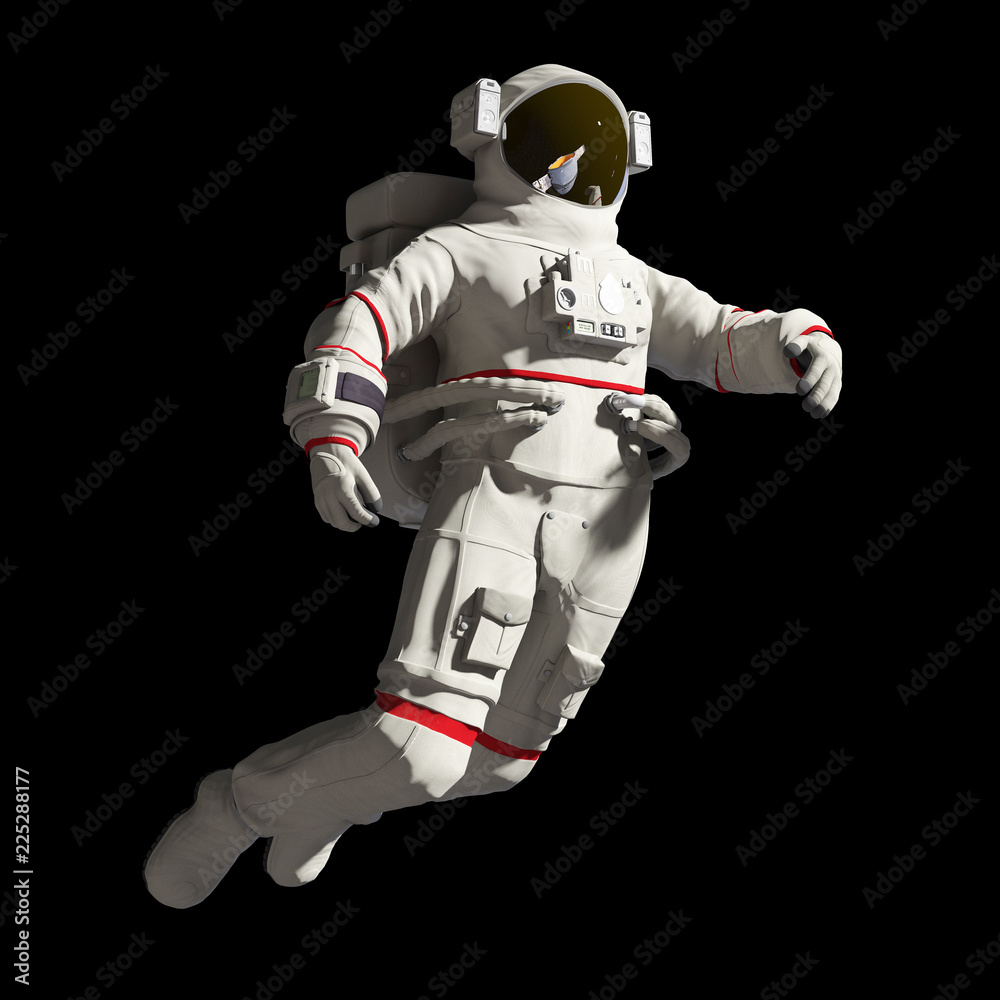 3d rendered illustration of an astronaut in space 3d rendered illustration of an astronaut in space