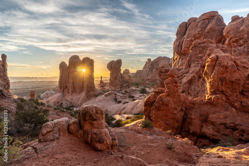 Rock formation at the Garden of Eden area, Arches National Park, Utah